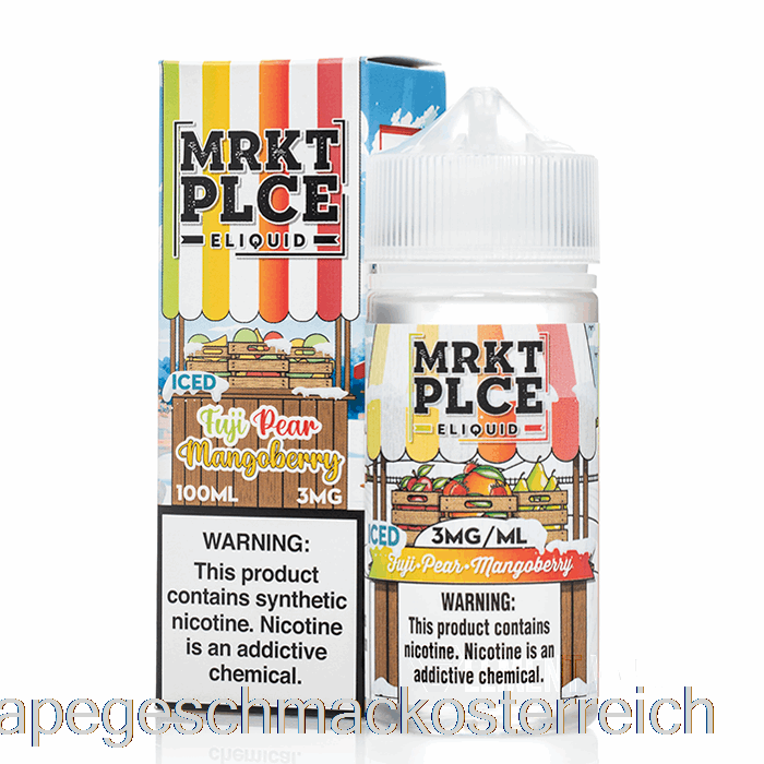 Eis Fuji Birne Mangobeere - Mrkt Plce - 100 Ml 0 Mg Vape-Geschmack